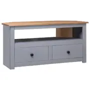 Corner Tv Cabinet Grey 93x49x49 Cm Solid Pine Panama Range