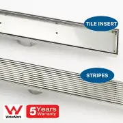600/800/900mm Tile Insert Shower drain grate Floor Drain 50mm 80mm Waste Outlet