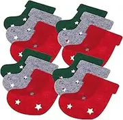 LABRIMP 12pcs Christmas Stockings Knife and Fork Bag Sink Dish Rack Christmas Spoons Pantry Two Tier Cutlery Drawer Bauble Kitchen Flatware Organizer Large Cutlery Organizer Cup Felt Cloth