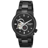 在飛比找PChome24h購物優惠-【LICORNE力抗錶】淬鍊系列 機械腕錶 (黑/銀 LT1
