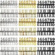18 Pcs Clock Numerals Kit Replacement Parts Clock Accessories, Arabic Numerals