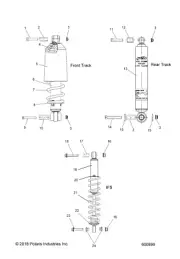Polaris Shock, Genuine OEM Part 7043281, Qty 1