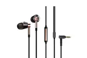 1MORE E1001 Triple Driver In Ear Headphones, Hi-Res Wired Earphones With MEMS Microphone, In-Line Remote, 3.5mm Wired, 8 Pairs Ear Tips Gold