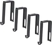 ETHZZLE 4pcs Door Storage Hooks Cubicle Hook Partition Hanger Hanging Rack Multipurpose Hook Hanging Hook Adjustable Hooks Closet Clothes Hanger Coat Hanging Holder Door Coat Hook