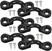 Happyyami 1 Set Sturdy C Shaped Rope Buckles for Kayak and Yacht Heavy Duty Line Dock Accessories with Screws Kit for Kayaking and Boat Maintenance