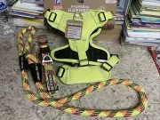 Arcadia Trail Dog Harness Leash Collar Matching Set Medium