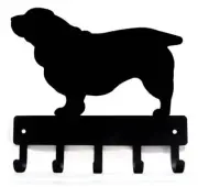Sussex Spaniel Dog Key Rack/ Leash Hanger Made in USA
