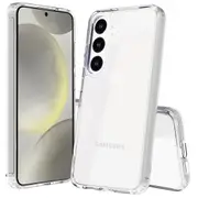 ZUSLAB Galaxy S24 Case Slim Hybrid Shockproof Translucent Protective Cover for Samsung (2024) - Clear