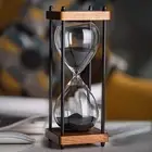 (Black) - Hourglass 30 Minute Sand Timer, Colourful Gift Package Sand Clock