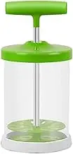 JISADER Hand Pump Frother, Cream Whipper Maker, Egg Mixer Professional DIY Whipped Cream Dispenser for Salad Drinks Frothy, Green