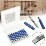 10Pack 30/45/60 Degree 0.1mm V-shape Carbide PCB Engraving Bits CNC Router Tool