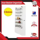 Over The Door Storage Rack Basket Shelf Kitchen Organizer Wall Holder Spice Can.