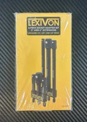 Lexivon 6-Piece Impact Grade Socket Adapter Set - 3" & 6" Extension Bit w/ Holde