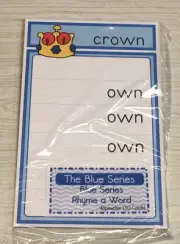 The Blue Series - Rhyme a Word Wipewriter (30 Cards) Montessori #2