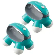 2x Portable Electric Hand Held HoMedics QuaD Vibration Massager Body Back Green