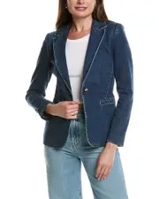 alice + olivia Macey Notch Collar Fitted Blazer