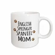 3dRose English Springer Spaniel Dog Mom - Doggie by breed - brown muddy paw prin