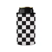 Stubbyz Small Checkerboard Stubby Cooler Slim