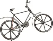 Luxshiny Vintage Metal Bicycle Model Ironwork Desktop Ornament for Home Decor Charming Miniature Bike Sculpture for Childrens and Unique