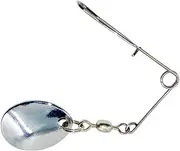 GOOHOCHY 10pcs Stainless Steel Sequin Pin Fishhook Bait Spinnerbait Fishing Set
