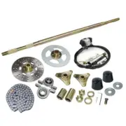 740mm Go Kart Rear Axle Kit Chain Sprocket & Hub Brake ATV Drift Trike