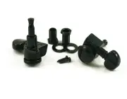 Genuine Grover 505BC6 Mini Roto-Grip Locking Rotomatic 6 Inline tuners, Black