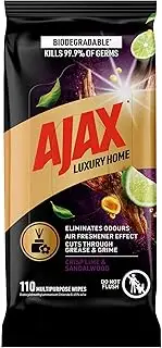 [Ajax] Luxury Home Multipurpose Cleaning Wipes Crisp Lime & Sandalwood 110 Pack