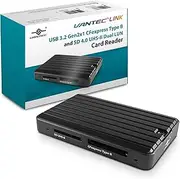 Card Reader with USB 3.2 Gen2x1 (10Gbps) for CFexpress Type B and SD 4.0 UHS-II, Dual LUN with The Capability to Read/Write simultaneously Between Cards (UGT-CR702)