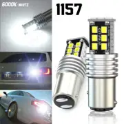 For MG MG3 P21/5W BAY15D 1157 White LED Stop Light Bulbs