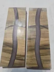 Stabilized Spalted Maple And Epoxy Knife Scales, #160