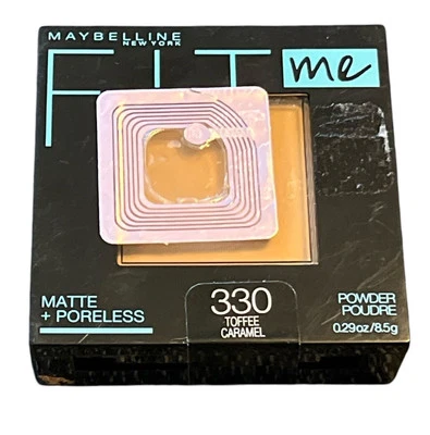Maybelline Fit Me Powder 330 Toffee Caramel Qty 2 or 3 Matte Poreless 12 Hr Wear