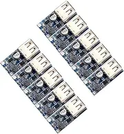 eMagTech 10pcs Step-up Module 0.9V-5V to USB 5V DC-DC Boost Converter Module Booster Circuit Step-up Voltage Regulator Power Supply Module