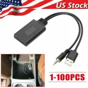 2 In 1 USB Bluetooth5.0 Transmitter Receiver Adapter Wireless For PC Car Kit LOT