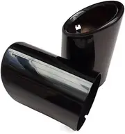 ALAGPNPMZH Accessories Stainless Steel Exhaust Tip Tail Pipe Muffler Compatible With Mazda CX-5 Cx 5 Cx5 Kf 2021 2013 2014 2015 2016 2017 2018 2019 Chrome style(Black)
