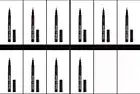 NEW 10 pk Ardell Professional Stroke A Brow Feathering Pen - Dark Brown
