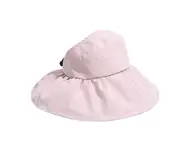 C38 Ladies Outdoor Big Brim Sun Hat Sun Hat Black Rubber Anti-UV Spring and Summer Beach Cover Face Sun Hat Holiday Travel Hat