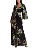 Alice and Olivia Georgiana Deep V Neck Dress