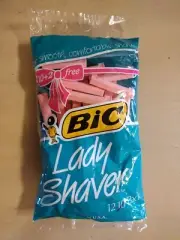Vintage BIC Lady Shaver Women's Disposable Razor, 12 Pack: 1991