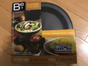 Be Baking essentials set of 2 - 9’ pie pans and 2- 9’ cake pans non stick steel