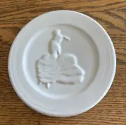 Fiesta 6” Trivet Hot Plate Holder Homer Laughlin Dancing Lady Fiesta-ware White