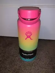 HAWAIIAN RAINBOW 32oz Ombre Hydro Flask HAWAII SHAVE ICE Hydroflask Pink Yellow