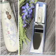 Pfaltzgraff Winter Forest Collection Cake Server ~ Hand Decorated 98291 ~ 1998