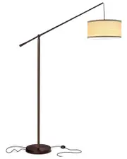 BRIGHTECH Hudson Bronze Mid-Century LED Floor Lamp