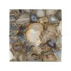 15" Agate Table Top Natural stones Handmade Work Home Office Decor