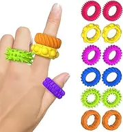 BelleVive 12 Pack Fidget Toys for Kids, Sensory Rings: Fidget Ring Sensory Toys for Children with Autism, Fidget Toy, Quiet Anxiety Fidget Toy for Teaching