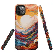 For iPhone 11 Pro Tough Protective Cover, Sunny Waves
