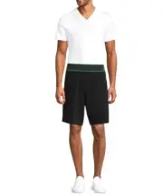 $950 NWT Bottega Veneta Black Elastic Cotton Waistband Towelling Shorts Size 2XL