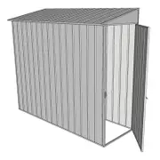 Build-a-Shed 0.8 x 2.3 x 2m Hinged Door Tunnel Shed - Zinc