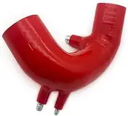 Rynplex Air Intake Replacement Parts, for Abarth, 500 595 IHI Turbo Silicone Intake Hose Kit Performance Intake System Silicon Tube Pipe Car Air Intake Hose(BLACK Red)