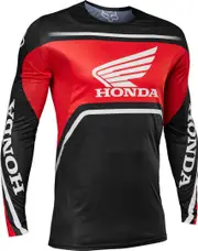 FOX Flexair Honda Motocross Jersey, black-red, Size S for Men Black Red